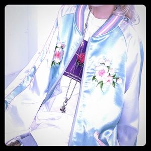 Yoomore fashion brand crane peach embroidery